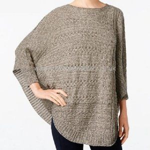 Style & Co Knit Scoop Neck Poncho Sweater NWT 🟡